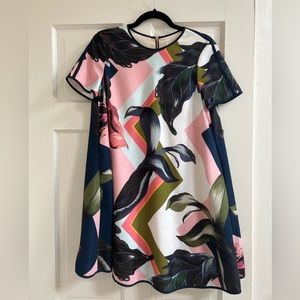 Ted Baker London Ariena floral swing minidress - US size XS / British size 1
